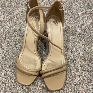 CM Women's Beige Strappy Heels